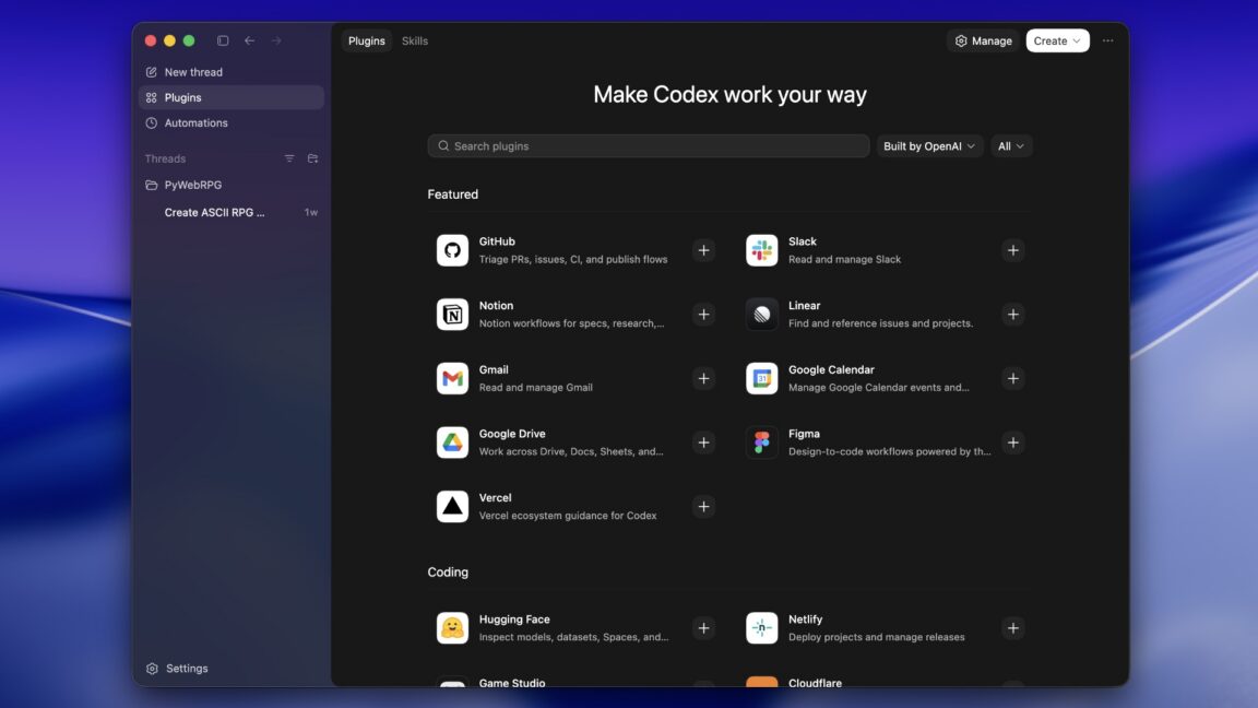 凭借新的插件功能，OpenAI 正式让 Codex 超越编码范畴