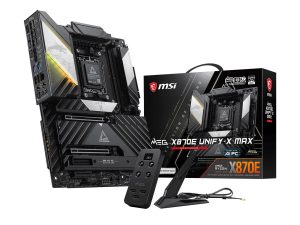 微星内存超频旗舰主板 MEG X870E UNIFY-X MAX 正式上线，18 相 110A 核心供电