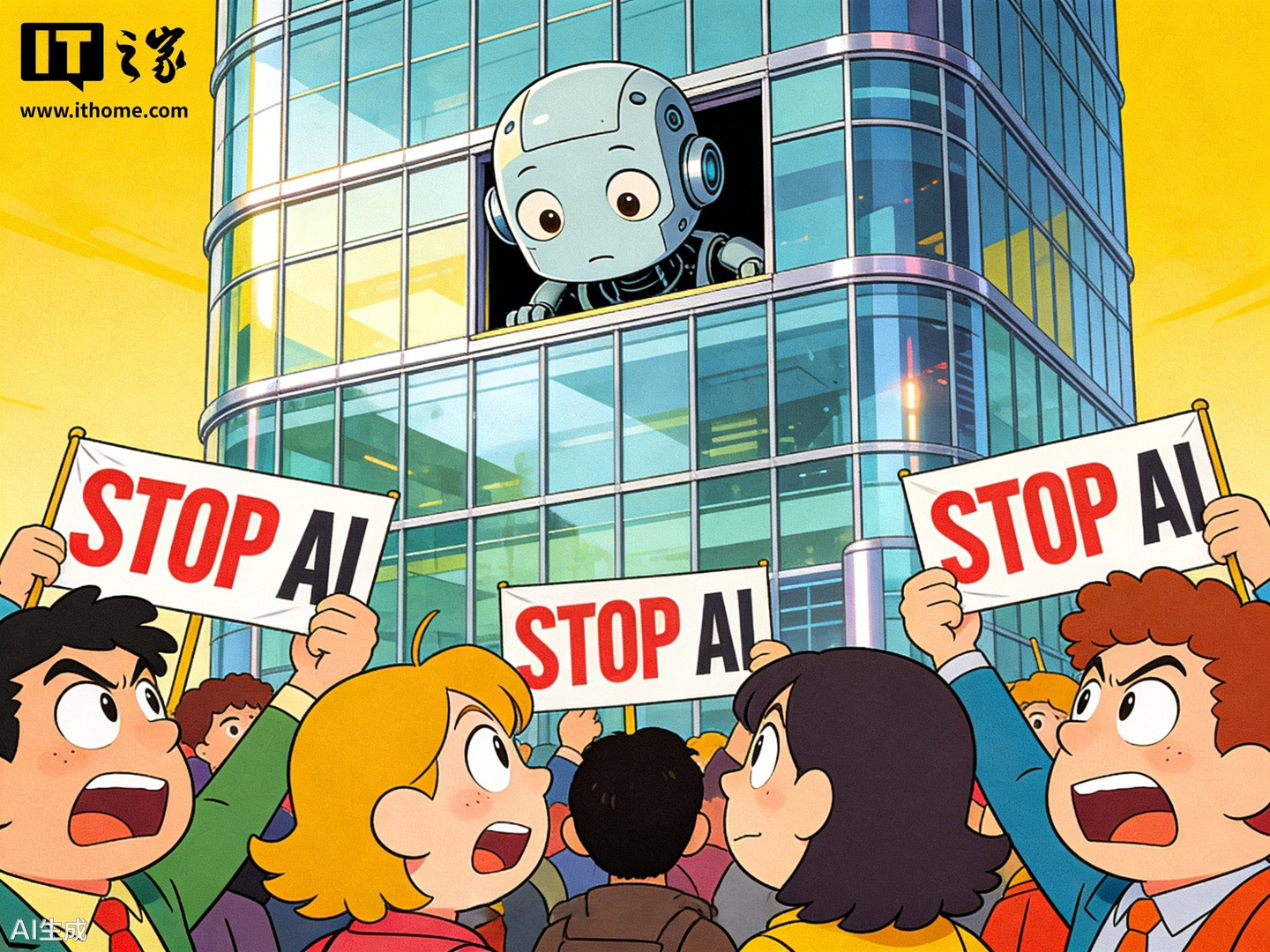 近 200 人在 Anthropic 总部前抗议，称 AI 若能自我迭代恐将威胁人类生存