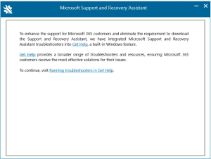 微软 Win11/10 已弃用 SaRA 命令行工具：为安全让路，推荐使用 Get Help